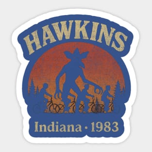 Hawkins Indiana 1983 Retro Demo Sticker